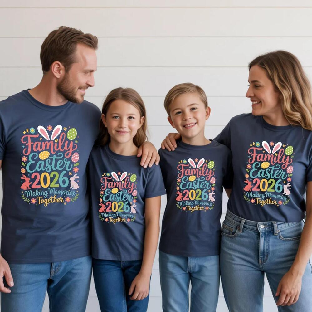 Family Easter 2026 Making Memories Together Tshirts Spring Rubbit Tee